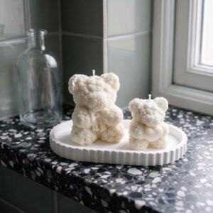 Cuddle Bear Duo mini Gips Weiß